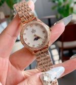 Omega Pearl-Shell Dial Quartz Movement 316L Steel 30MM Women Steel Strap Watch